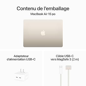 Apple MacBook Air 15インチ M3 2024 Apple 2024 MacBook Air 15-inch Laptop with M3 chip: Built